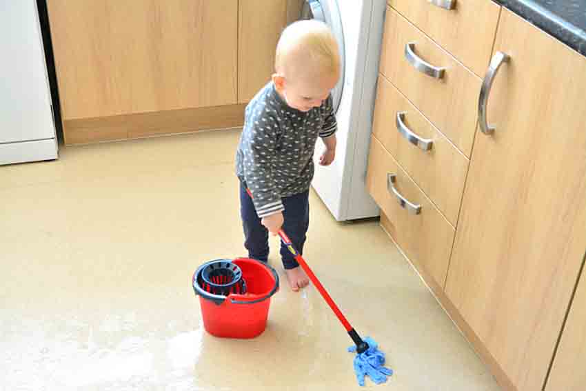 wet mopping