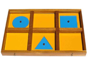 geometric cabinet tray