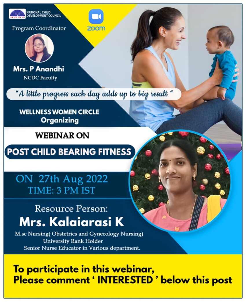 Free webinar on the Post Child Bearing Fitness