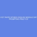 NCDC & ICET Rapid Spoken English Module Day 39: Live Prompting Practice