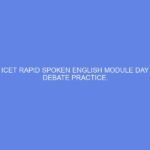 NCDC & ICET Rapid Spoken English Module Day 29: Pair Debate Practice.