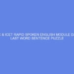NCDC & ICET Rapid Spoken English Module Day 32: Last Word Sentence Puzzle
