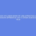 NCDC SYLLABUS BOOK OF USE & PRACTICE OF MONTESSORI APPARATUS Unit 5 Other Sciences Day 18-20