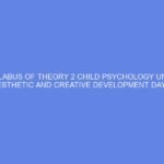 SYLLABUS OF THEORY 2 CHILD PSYCHOLOGY UNIT 7 AESTHETIC AND CREATIVE DEVELOPMENT DAY 8